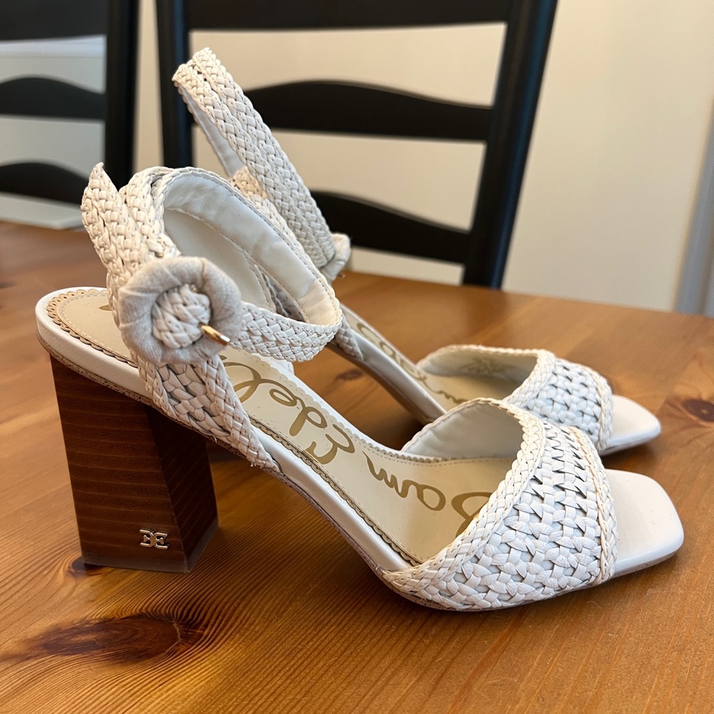 Sam Edelman white sandals - Picture 1 of 3